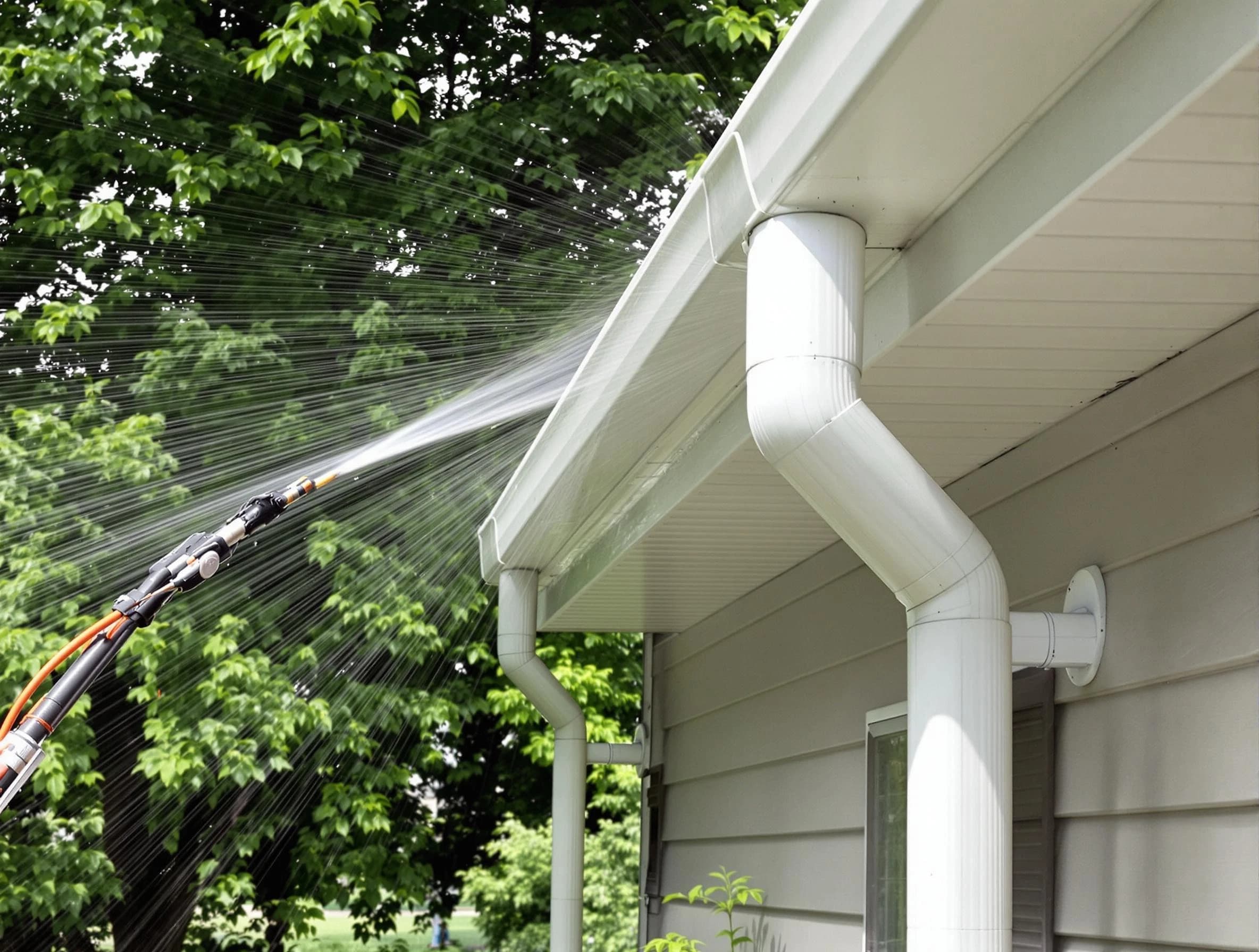 Cleared gutters by Mentor Roofing Company for a clean drainage system in Mentor, OH