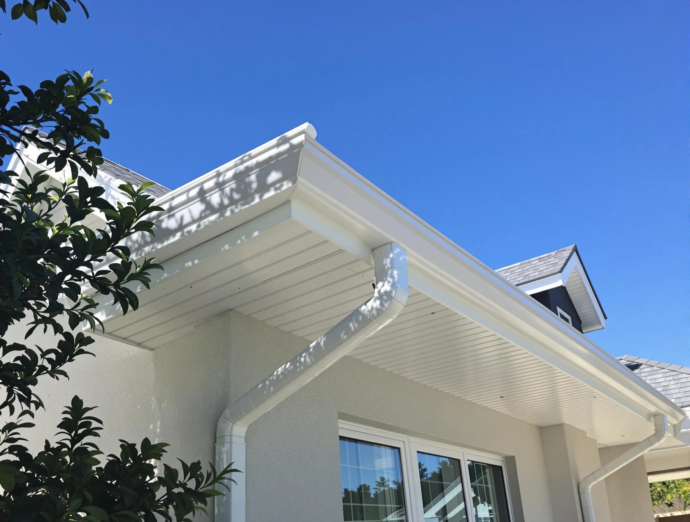 Custom-fit rain gutter system by Mentor Roofing Company in Mentor, OH