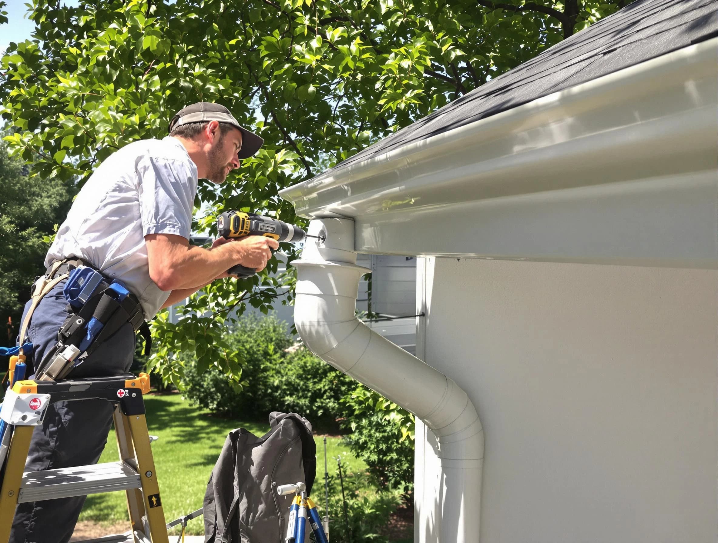 Properly installed rain gutters by Mentor Roofing Company in Mentor, OH