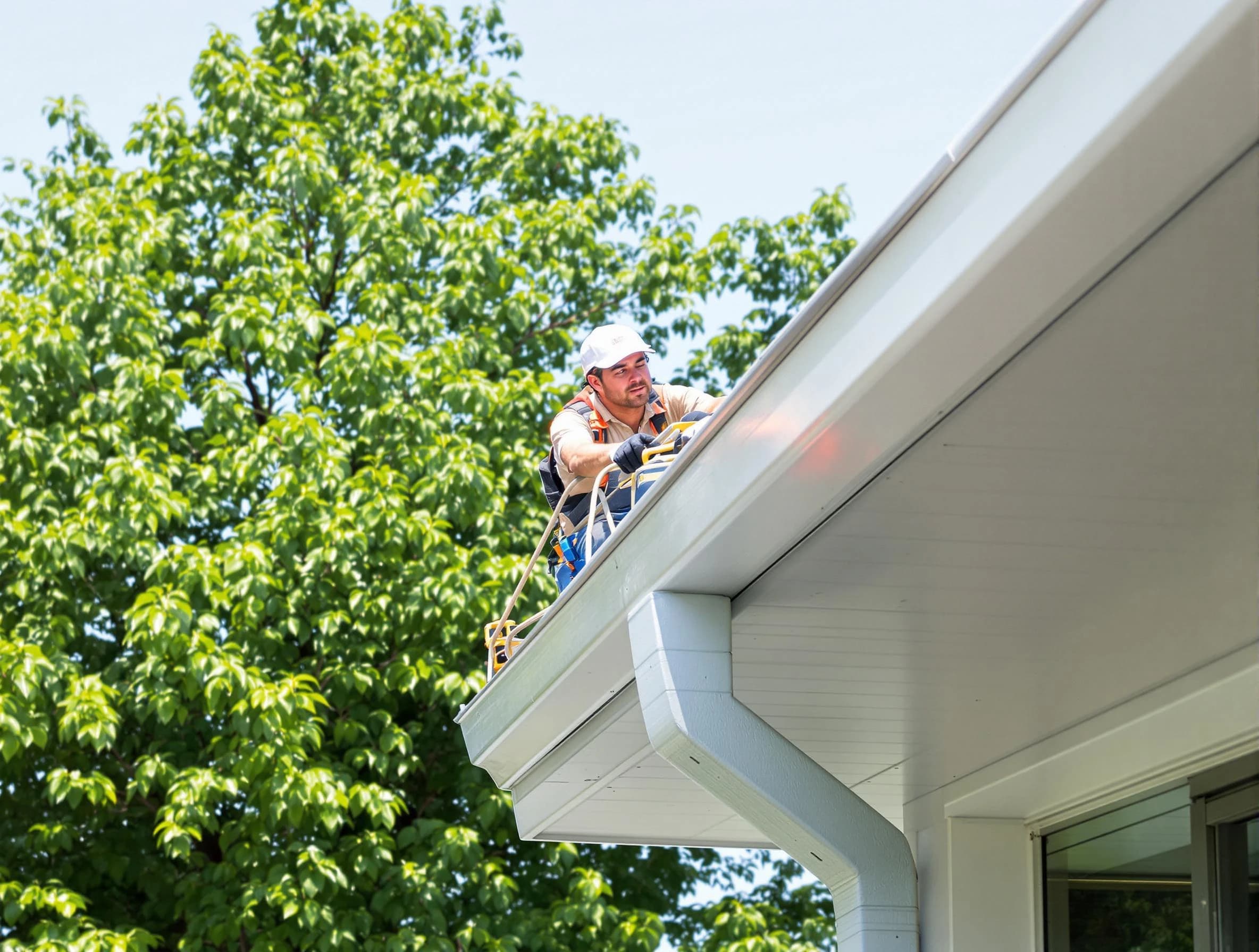 Mentor Roofing Company expert examining roof shingles in Mentor, OH